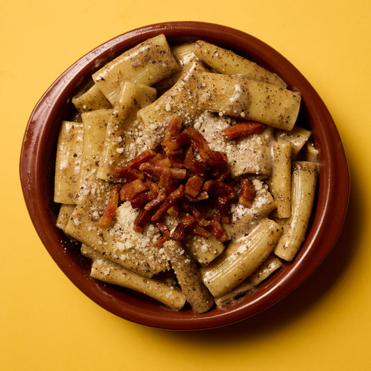 Rigatoni alla Carbonara Trufada